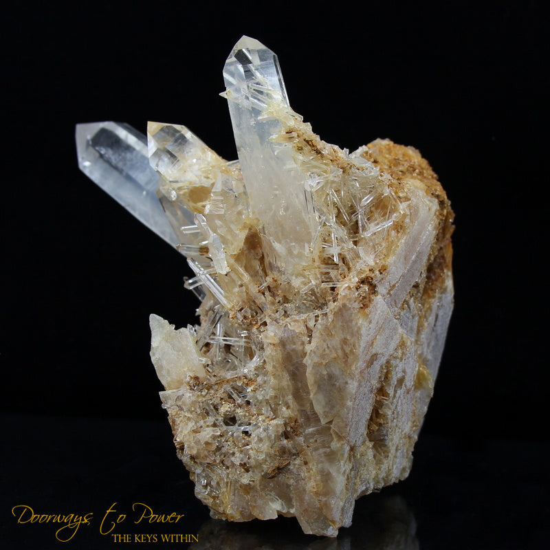 Lemurian Mist Quartz Crystal Cluster XL Ultra Rare 