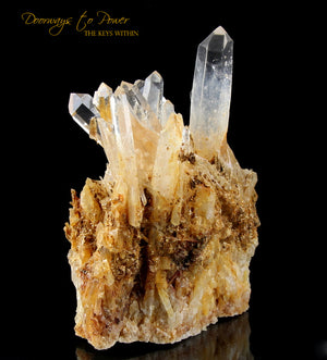 Lemurian Mist Quartz Crystal Cluster XL
