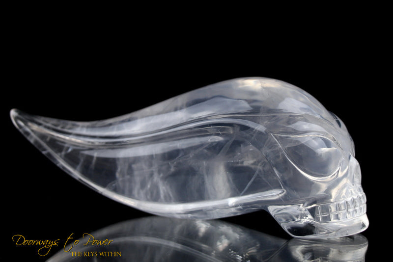 Lemurian Mist Traveler Quartz Crystal Skull By Leandro De Souza