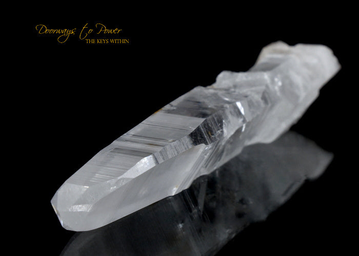 Azozeo Lemurian Light Quartz Crystal Wand & Record Keeper