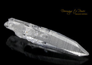Colombian Lemurian Light Quartz Crystal Record Keeper Laser Wand 