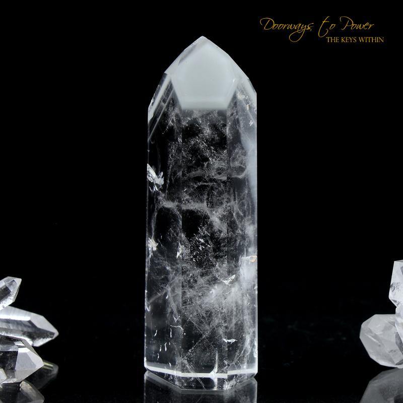 Lemurian White Phantom Quartz Shaman Dow Crystal 