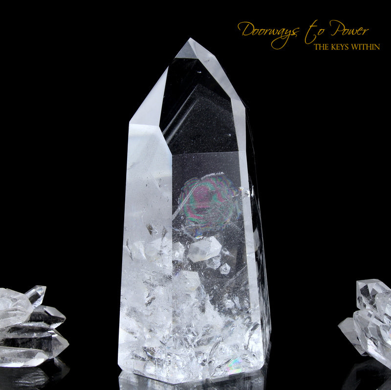 Lemurian White Phantom Quartz Shaman Dow Crystal 'RE BIRTH'