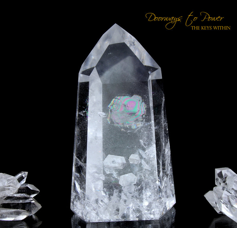 Lemurian White Phantom Quartz Shaman Dow Crystal 'RE BIRTH'