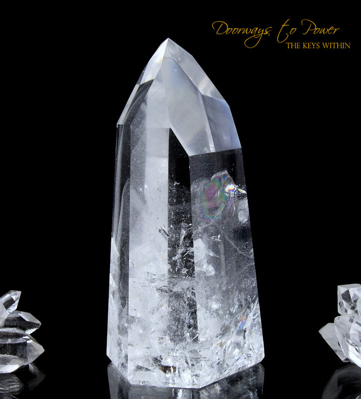 Lemurian White Phantom Quartz Shaman Dow Crystal 'RE BIRTH'