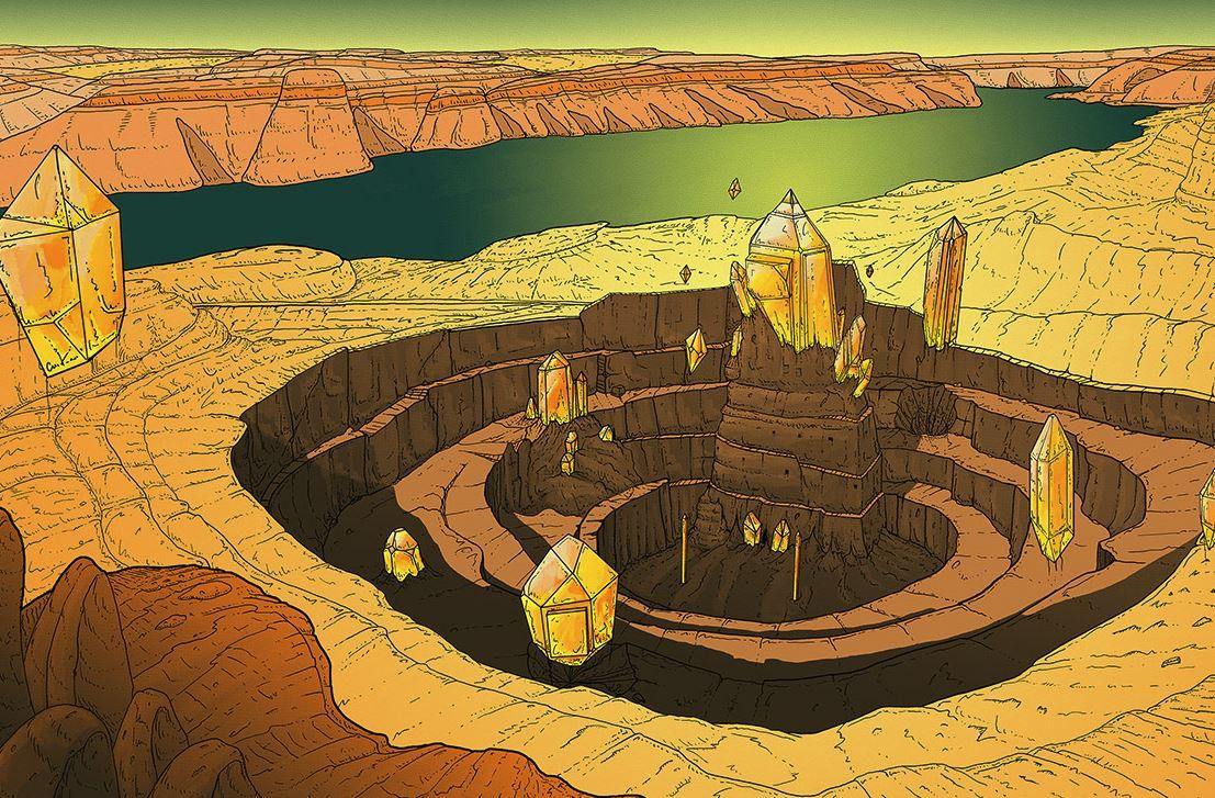 Lemurian Amber Andara Crystal 'Cosmos Glows from Within'