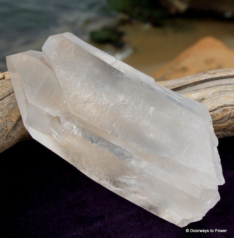 Lemurian Light Master Record Keeper Tantric Twin Crystal