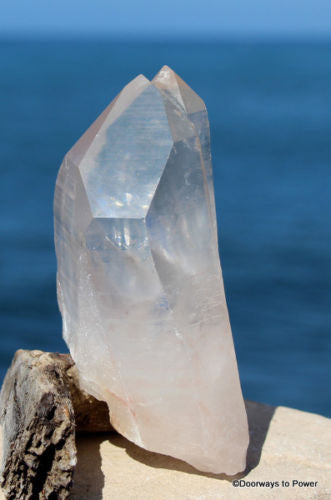 Lemurian Starseed Quartz Tantric Twin Channeling Crystal