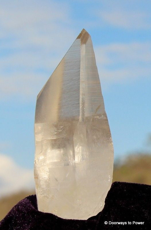 Lemurian Quartz Crystal Altar Stone Channeling Record Keeper Time Link