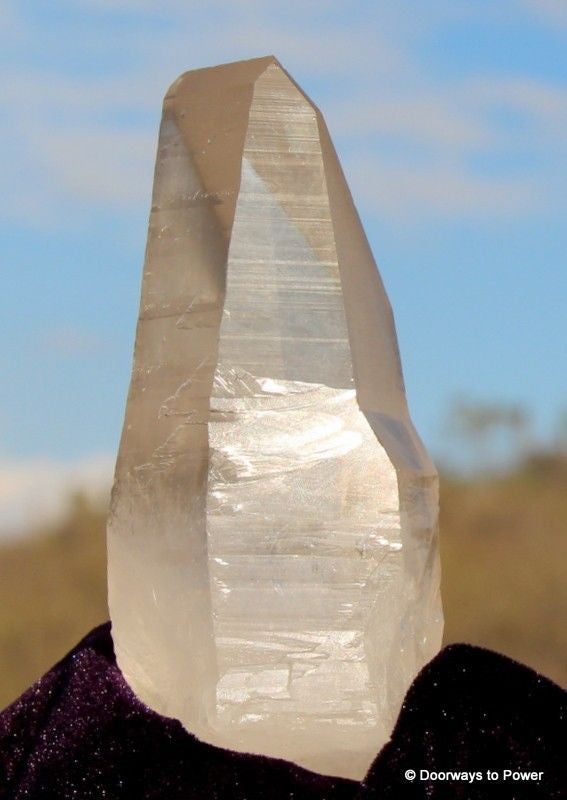 Lemurian Quartz Crystal Altar Stone Channeling Record Keeper Time Link