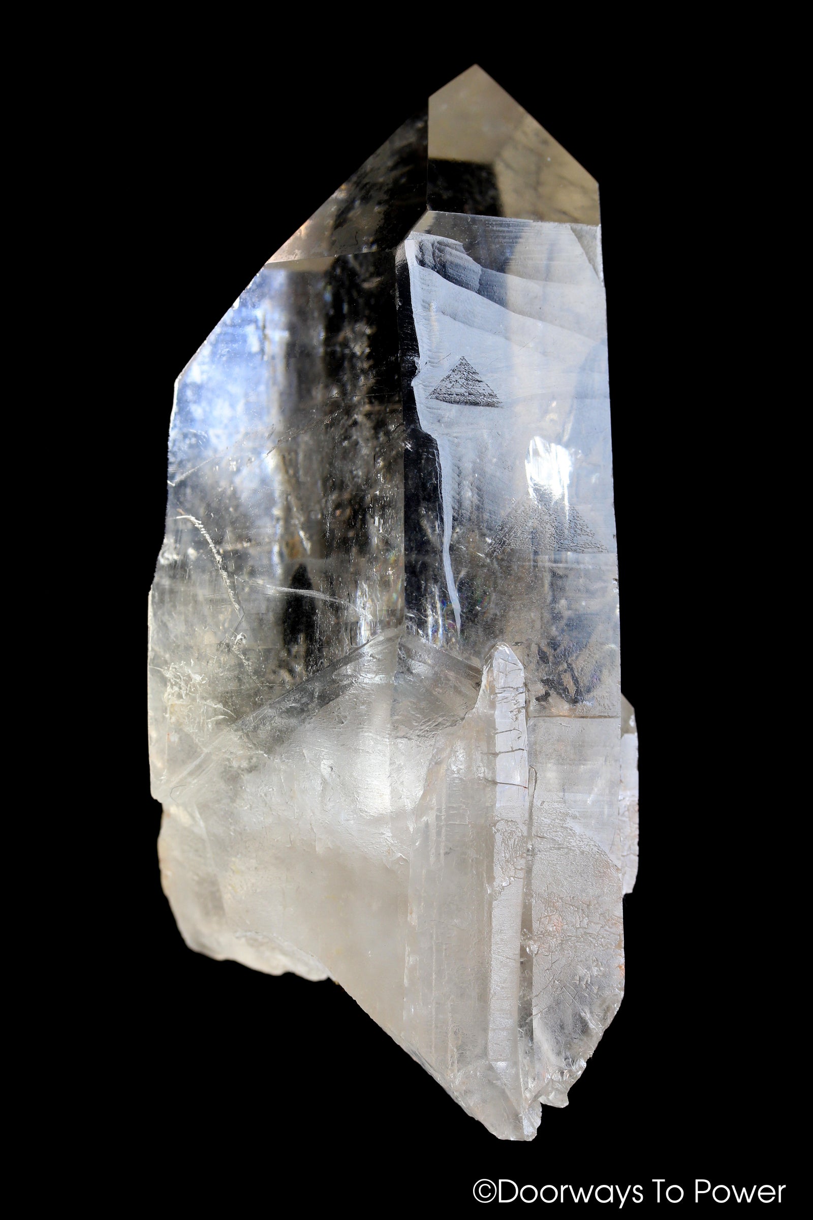 Golden Lemurian Crystal 'Light Language Royalty' 9D Energy Gateway'