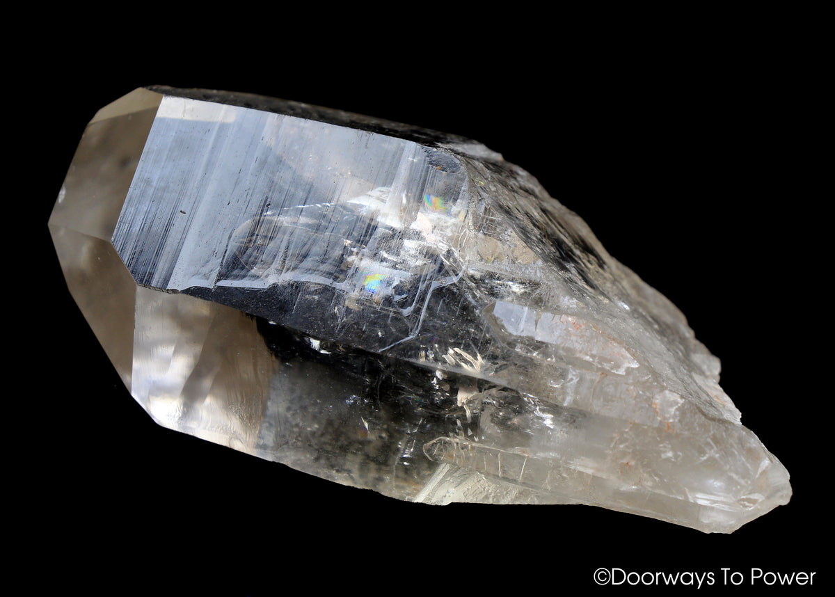 Golden Lemurian Crystal 'Light Language Royalty' 9D Energy Gateway'