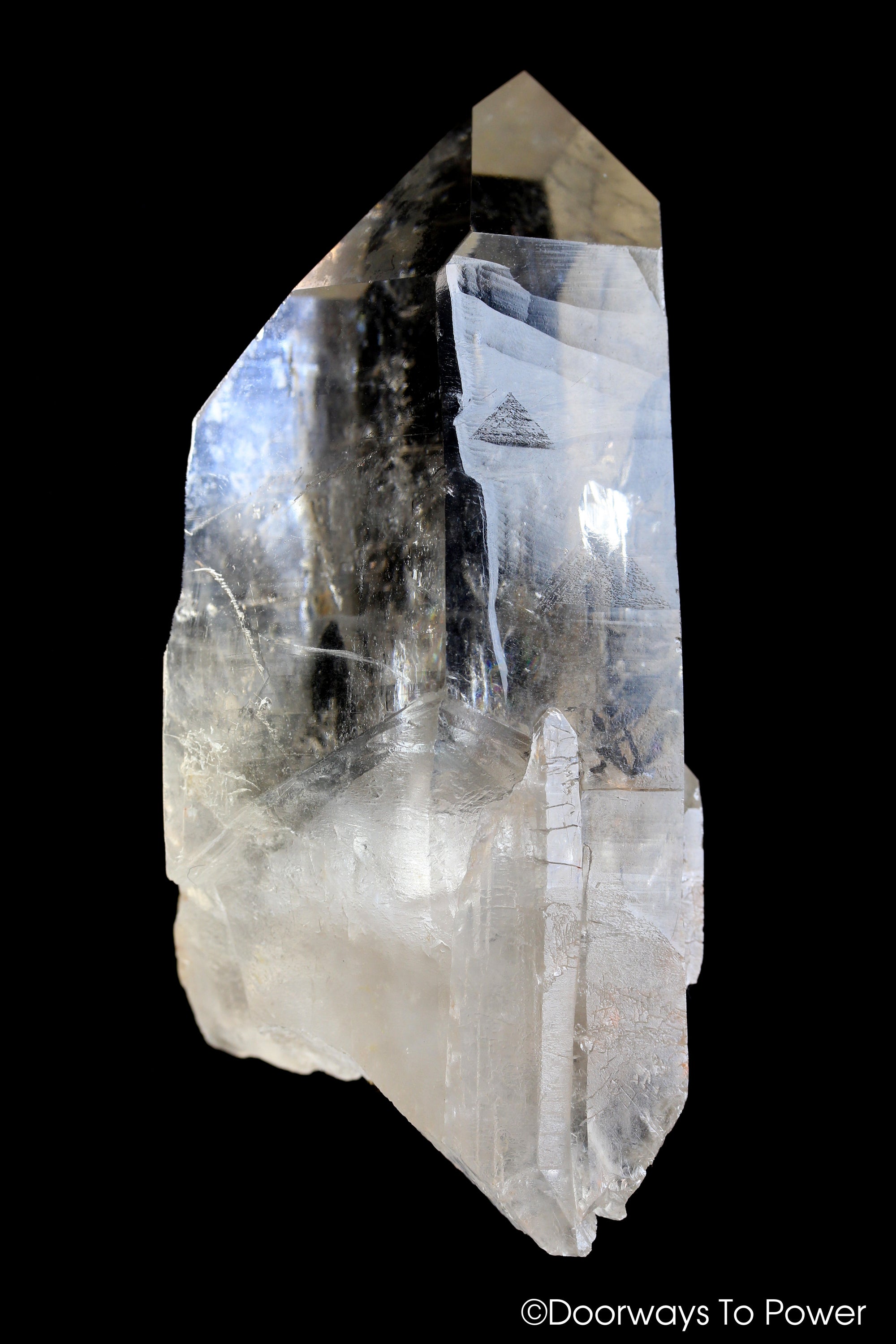 Golden Lemurian Crystal 'Light Language Royalty' 9D Energy Gateway'