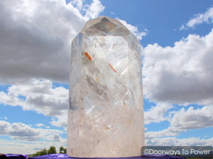 20" Lemurian Seed John of God Blessed & Energized Crystal Point
