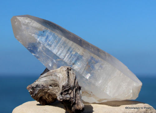 Lemurian Starseed Quartz Master Record Keeper Channeling Crystal