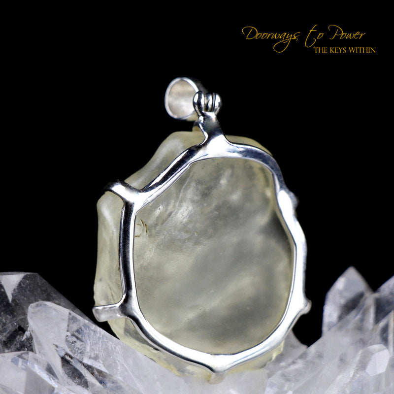 Libyan Desert Glass Crystal Dragon Pendant 
