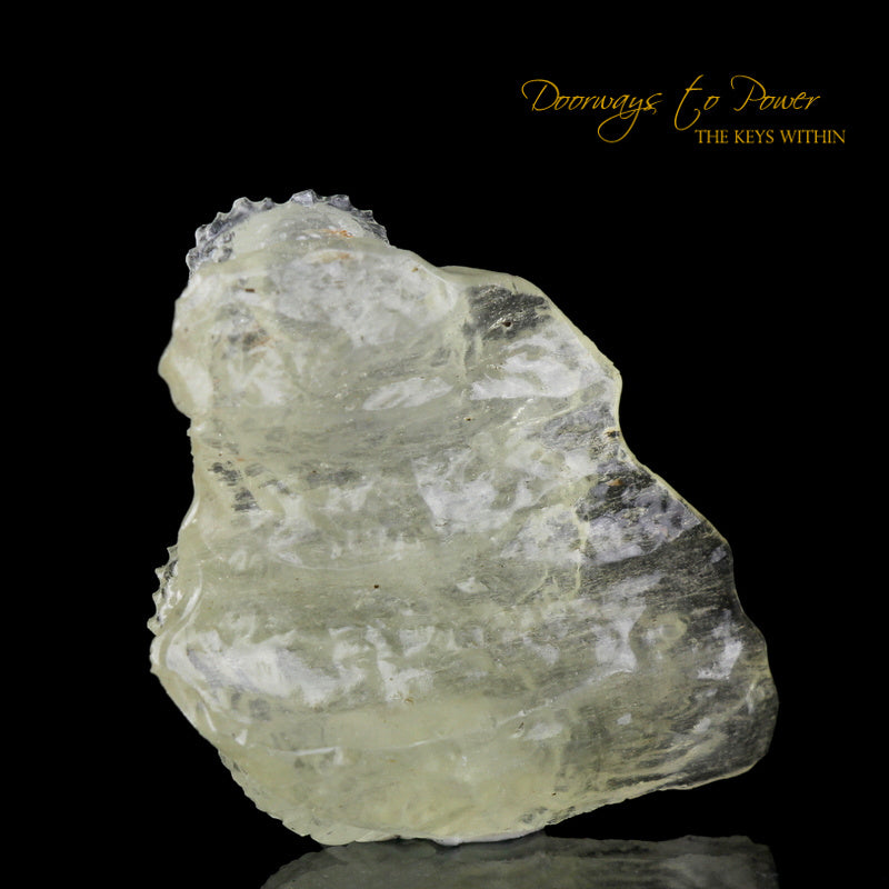 Libyan Gold Tektite Dragon Crystal Carving 