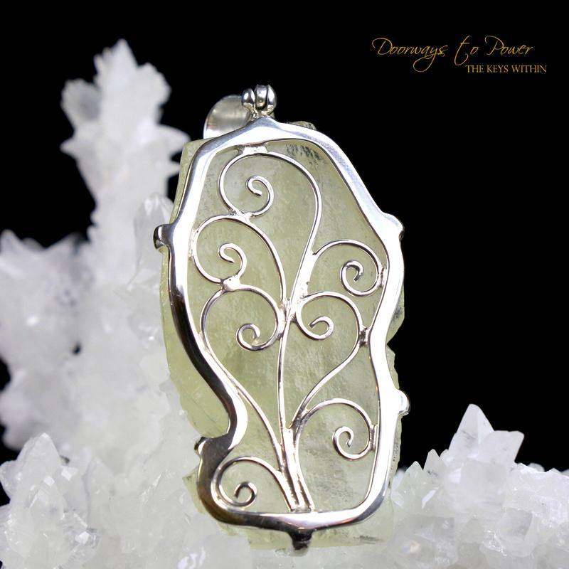 Libyan Desert Glass Crystal Dragon Pendant