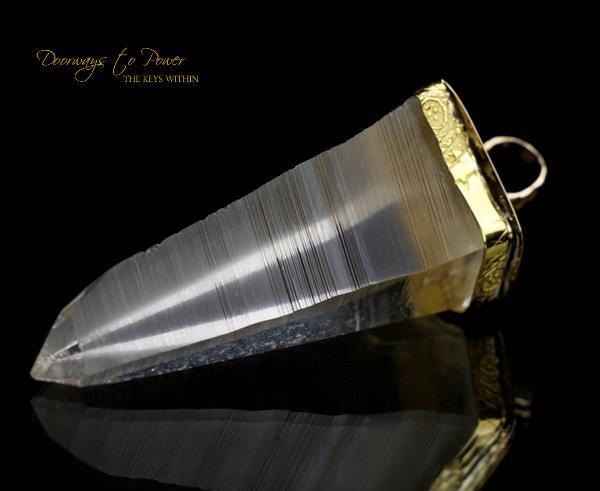 Era of Light Lemurian Light Language Pendant 14k Record Keeper