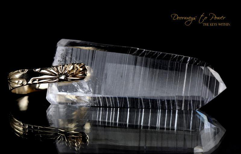 Light Lemurian Light Language Pendant 14k Record Keeper (RESERVED)