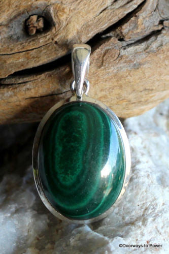 Malachite Crystal Pendant