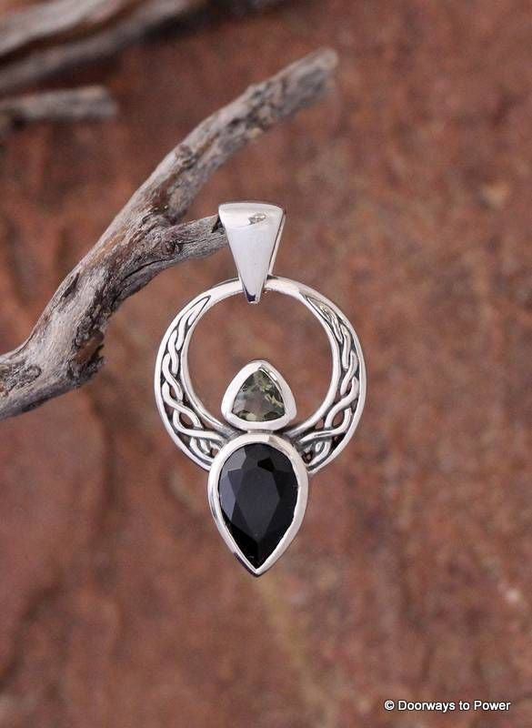 Tektite w/ Moldavite Pendant