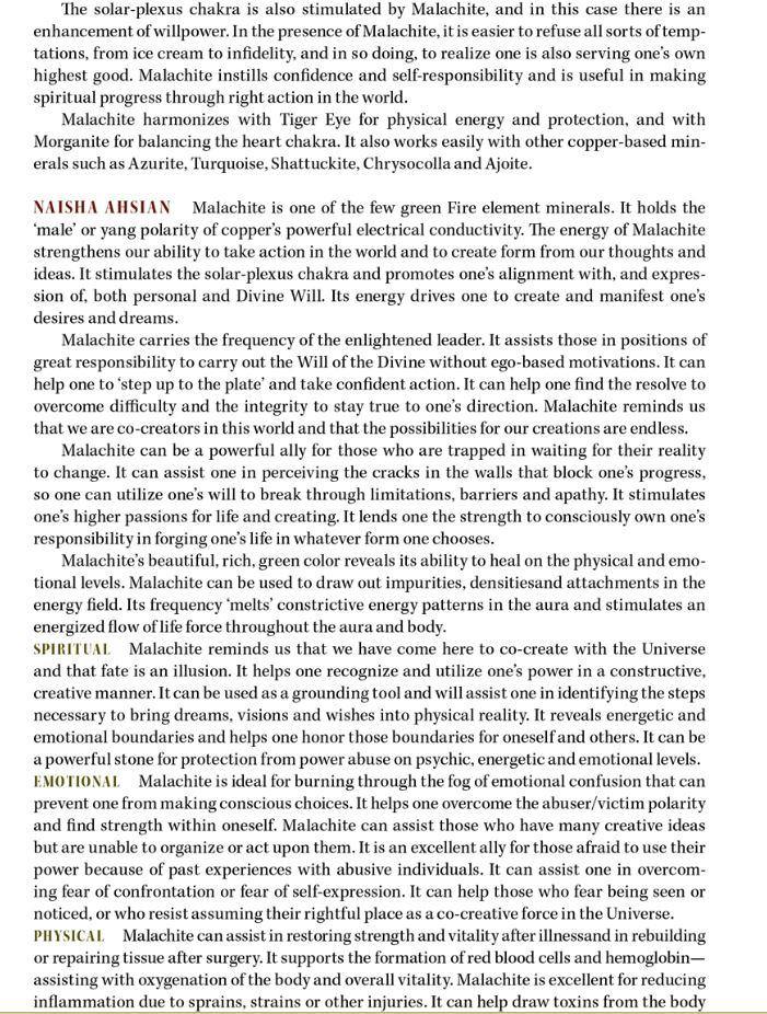 Malachite Metaphysical Properties