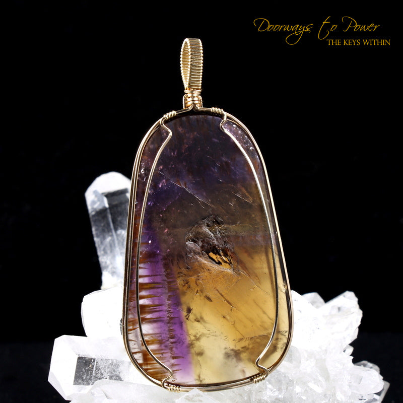 Melody Stone Super 7 Crystal Pendant 14k