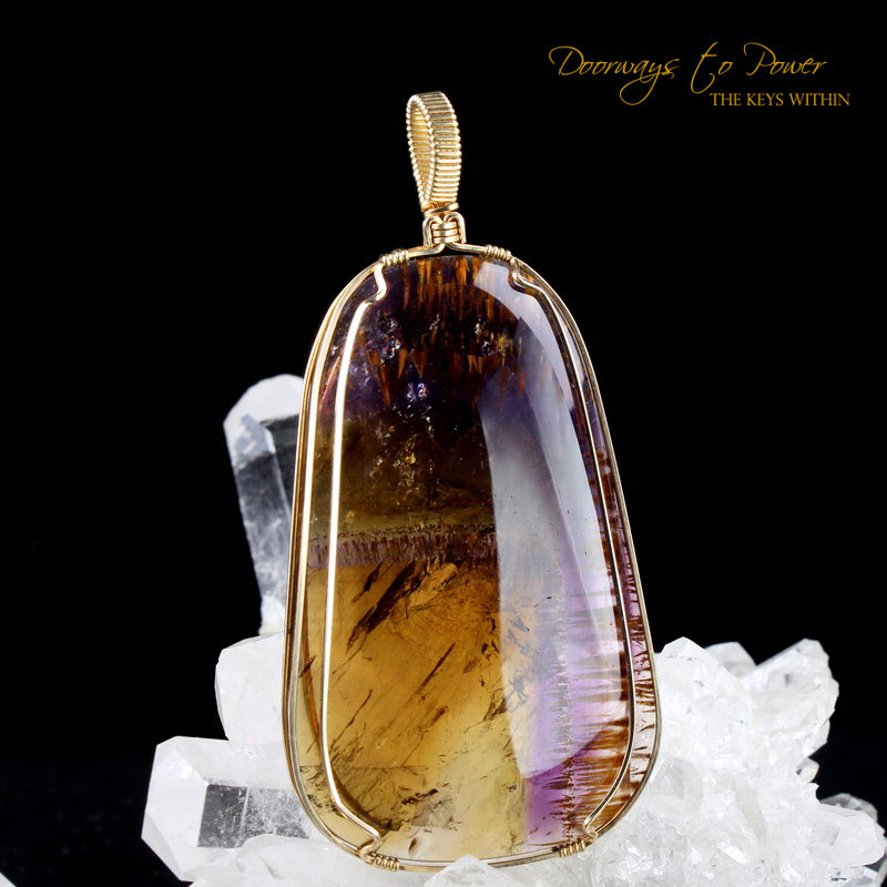 Melody Stone Super 7 Crystal Pendant 14k