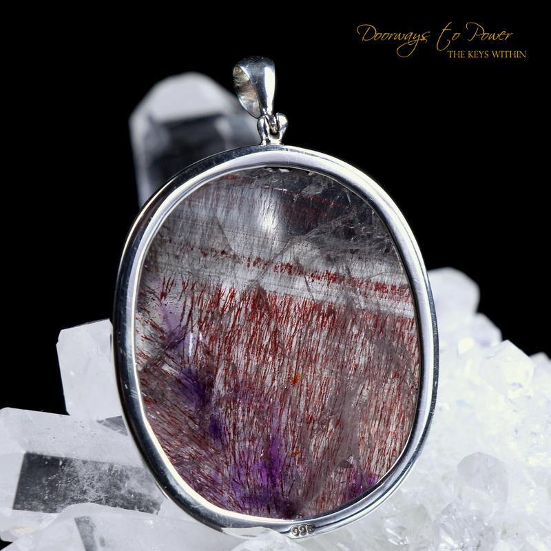 Melody Stone Super 7 Crystal Pendant .925 SS