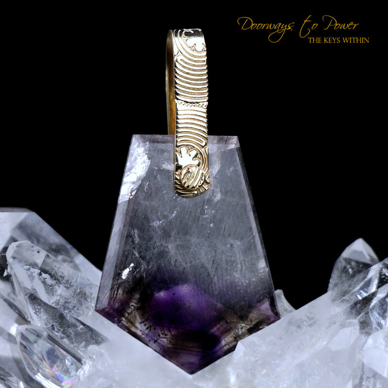 Melody Super 7 Light Language Crystal Pendant ™14k 