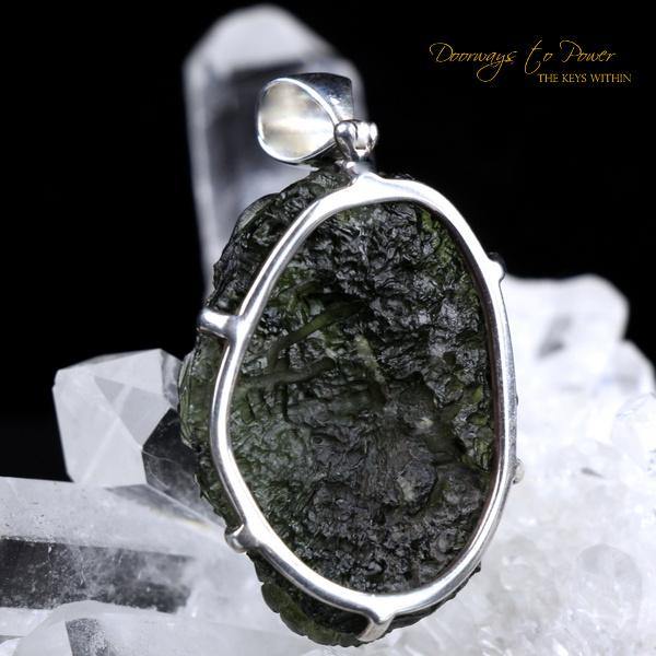 Moldavite Dragon Pendant