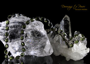 Moldavite Gemstone Necklace in .925 SS