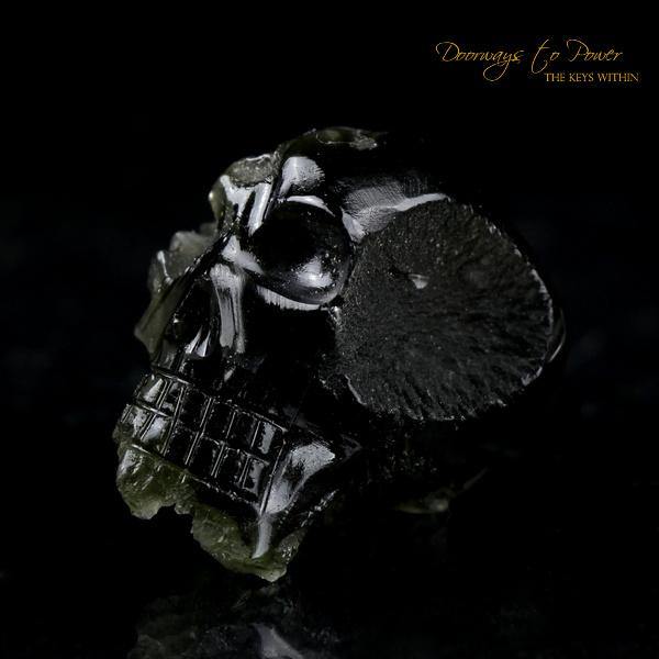 Leandro De Souza Moldavite Crystal Skull