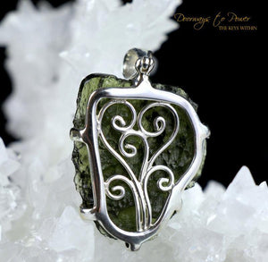 Moldavite Dragon Pendant 