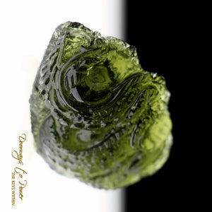 Moldavite Tektite Dragon Crystal Carving 'Museum Quality'