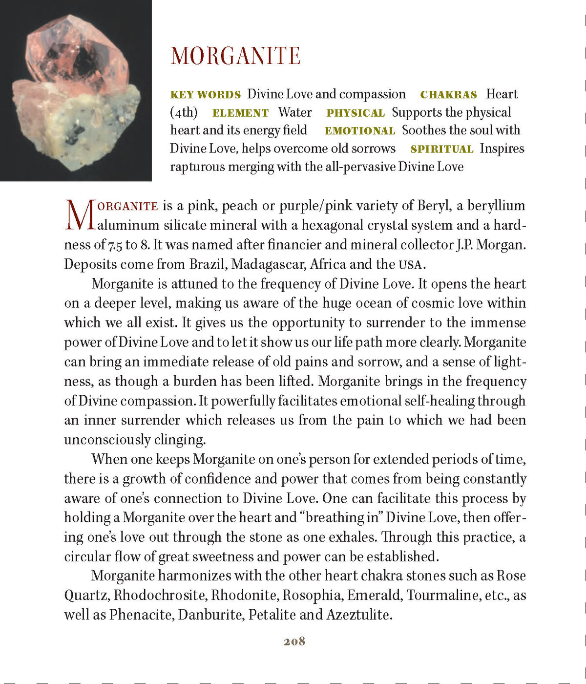 Morganite Properties