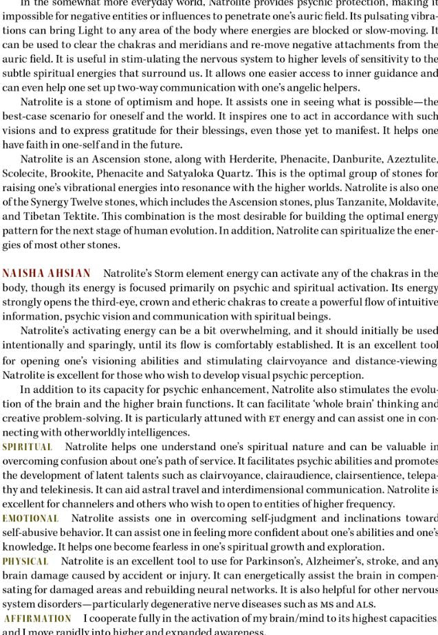 Natrolite Metaphysical Properties