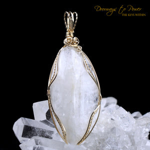 Natrolite Synergy 12 Stone Crystal Pendant