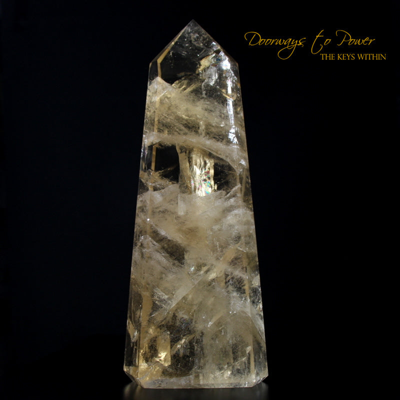 XL Natural Citrine Quartz Point