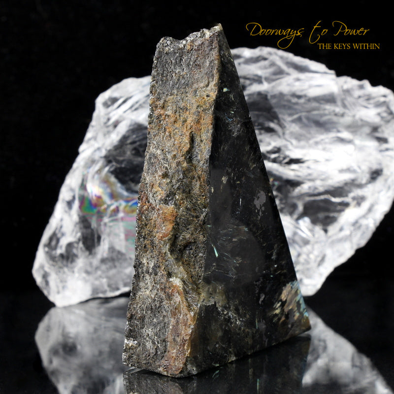 Nuummite Crystal Altar Stone Ultra Rare A+++