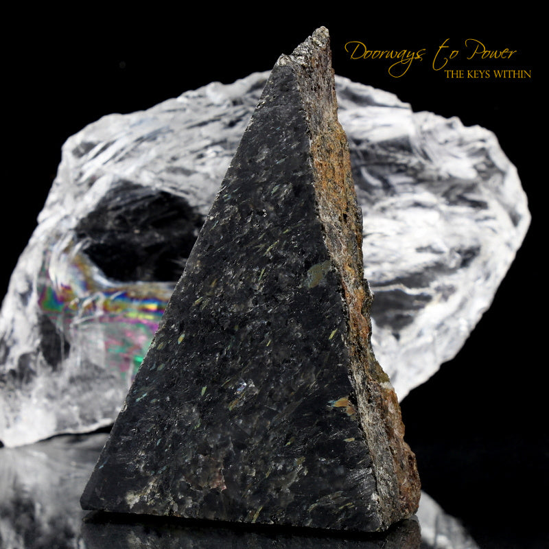 Nuummite Crystal Altar Stone Ultra Rare A+++