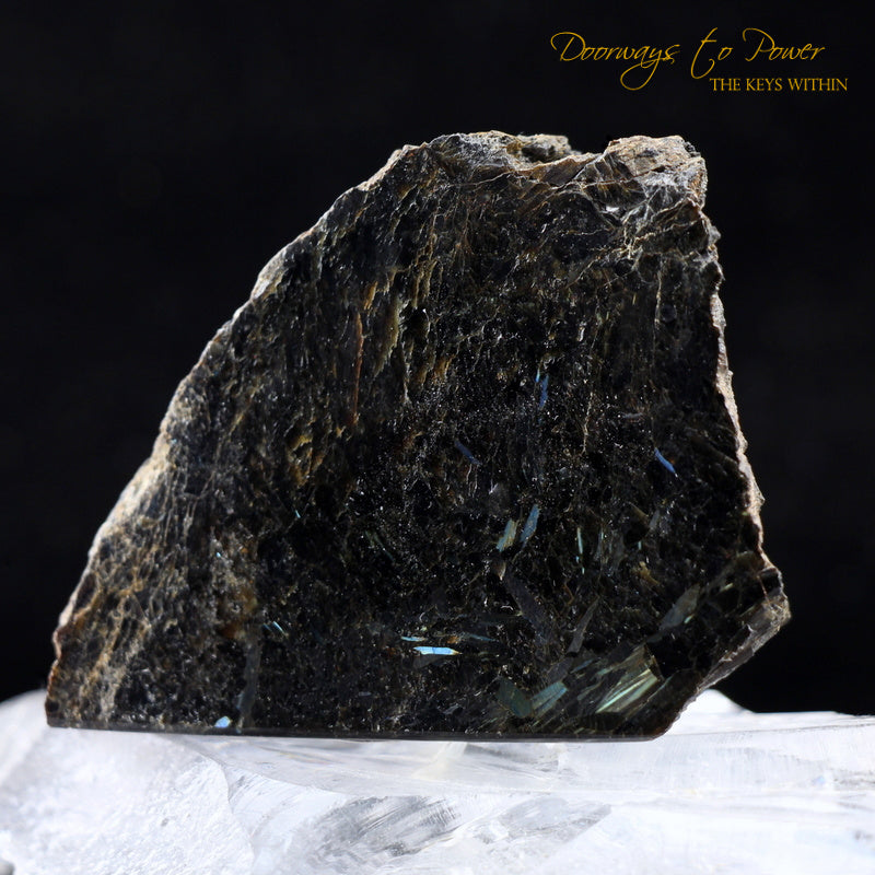 Nuummite Crystal Altar Stone