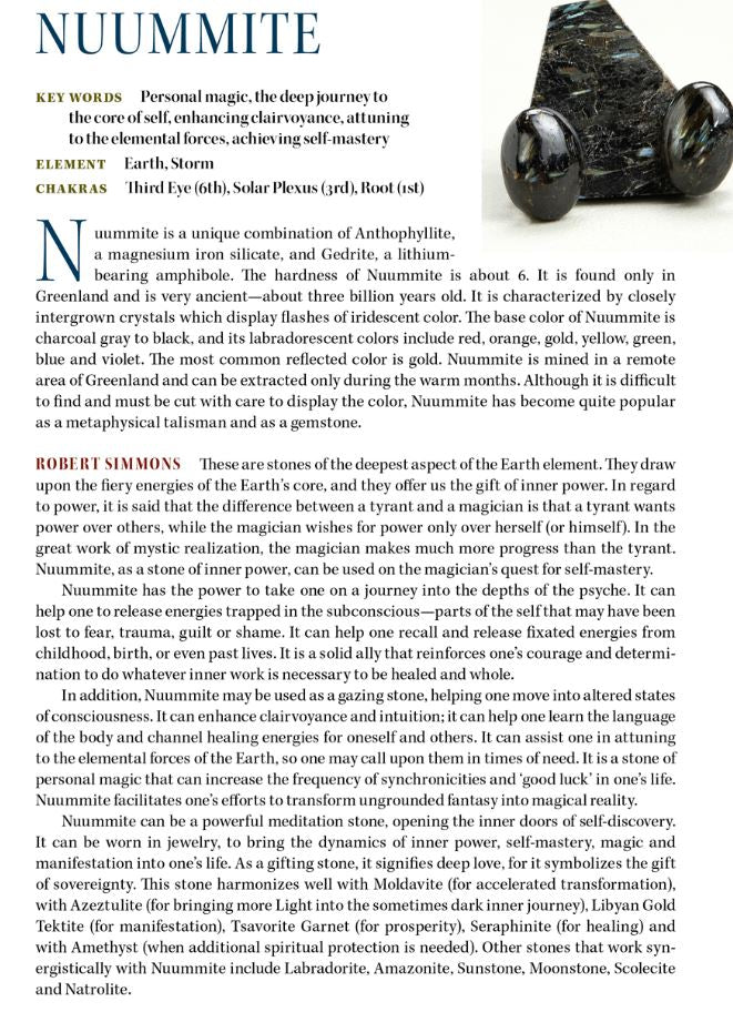 Nuummite Crystal Properties