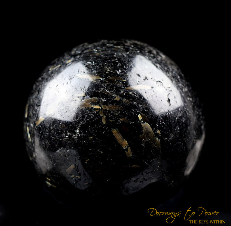 Nuummite Crystal Sphere