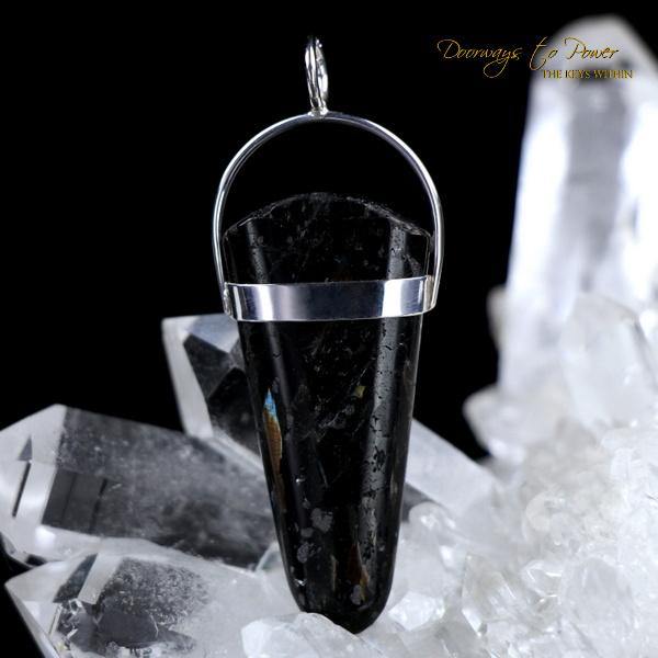 Nuummite Moldavite Pendant