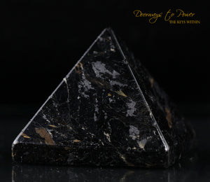 Nuummite Crystal Pyramid