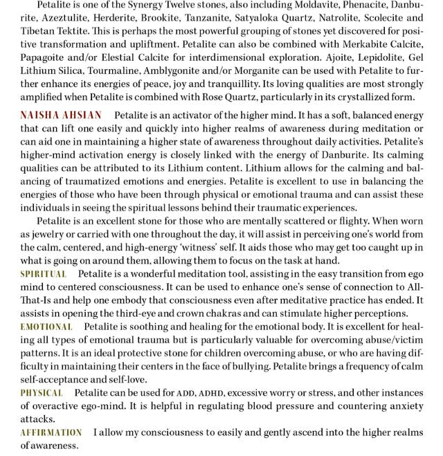 Petalite Metaphysical properties