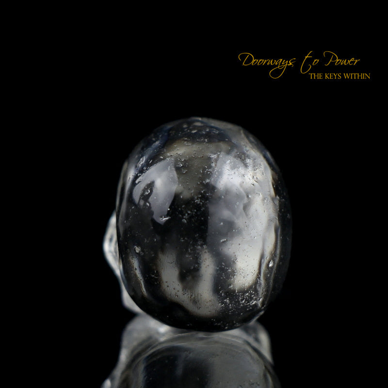 Golden Phenacite Crystal Skull Carving 