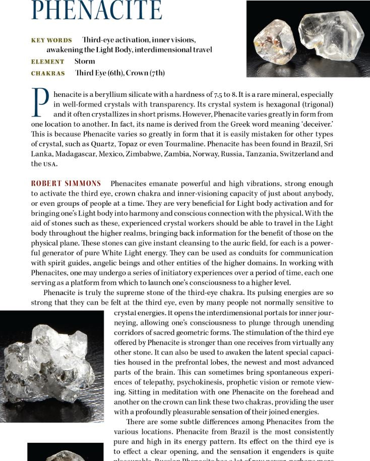 Phenacite Metaphysical Properties